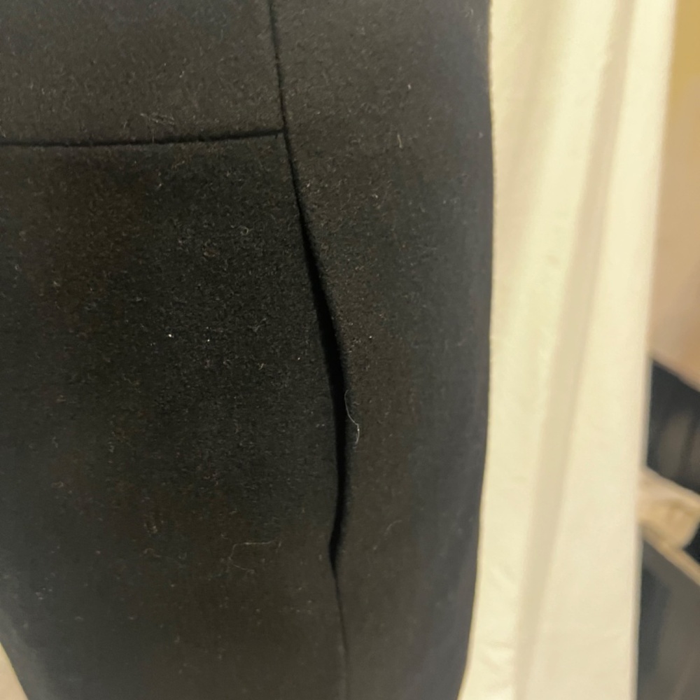 J.Crew Classic Black Wool Women's Skirt w/ Pockets - Picture 5 of 6